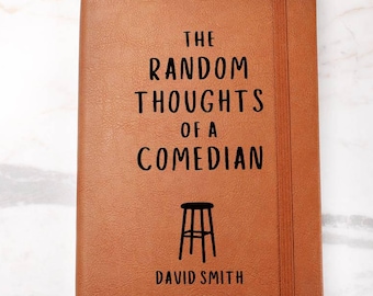 Comedian Gift Personalized Journal Custom Notebook - Stand Up Comedian, Funny Gag Gift, Comic Gift, Comedian Gift Ideas, Best Comedian