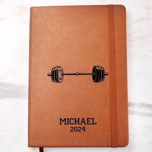 Weightlifting Personalized Custom Journal Notebook - Birthday Gift, Christmas Gift, Appreciation Gift, Thank You Gift