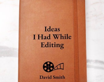 Editor Gift Personalized Custom Journal Notebook - Film Editor Gift, Editor Birthday Gift, Editor Christmas Gift, Video Editor Gift