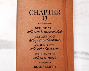 13th Birthday Gift Personalized Custom Journal – For Him, For Her, Gift For Son, Gift For Daughter, Gift For Friend, Gift For Coworker