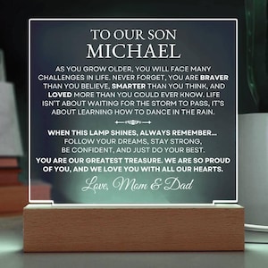 Our Son Gift - Greatest Treasure Personalized Acrylic Plaque, Sentimental Gift, Heartfelt Gift, Keepsake Gift