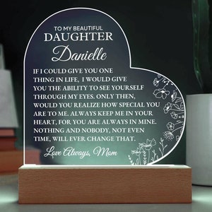 To My Daughter Gift - Special You Are To Me Personalized Custom Acrylic Heart Plaque, Sentimental Gift, Keepsake Gift, Heartfelt Gift
