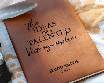 Videographer Gift Personalized Journal Notebook - Thank You, Appreciation Gift, Birthday Gift, Christmas Gift, Unique Gift Ideas
