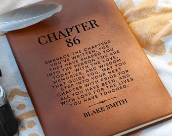 Personalized 86th Birthday Gift Journal – For Him, For Her, Gift for Mom, Gift for Dad, Gift for Grandma, Gift for Grandpa, Gift for Friend