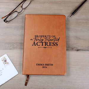 Actress Gift Personalized Custom Journal Notebook - Acting School Gift ...