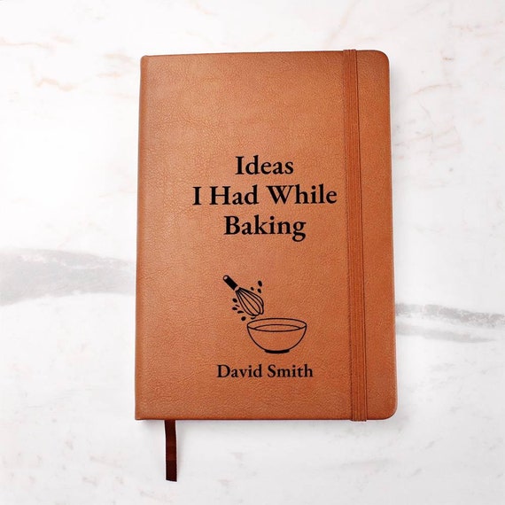 Personalized Baking Gift Journal Notebook - For Baker, Professional Baker, Baking Lover Gift, Christmas Gift, Birthday Gift, Retirement Gift
