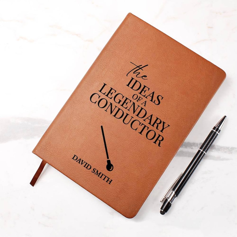 Conductor Gift Personalized Journal - Band Conductor, Choir Conductor, Music Conductor, Birthday Gift, Christmas Gift, Unique Gift Ideas image 3