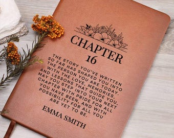 16th Birthday Gift For Her Personalized Journal – Gift For Daughter, Gift For Granddaughter, Gift For Niece, Gift For Friend, Keepsake Gift