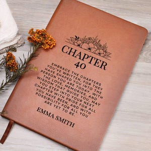 40th Birthday Gift For Her Personalized Journal - Gift For Mom, Gift For Daughter, Gift For Granddaughter, Gift For Niece, Gift For Wife