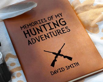 Personalized Hunting Gift Journal Custom Notebook - Gift For Hunter, Hunting Lover, Hunting Retirement Gift, Hunting Journal, Best Hunter