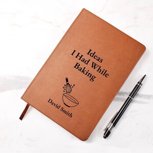 Personalized Baking Gift Journal Notebook - For Baker, Professional Baker, Baking Lover Gift, Christmas Gift, Birthday Gift, Retirement Gift immagine 3