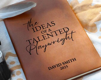 Personalized Playwright Gift Journal Custom Notebook -  Theatre Gifts, Crew Gifts, Theatre Student, Playwright Gift Ideas, Best Playwright