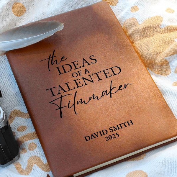 Personalized Filmmaker Gift Journal - Custom Filmmaking Gift, Director Gift, Film Student Gift, Producer Gift, Movie Maker Gifts, Keepsake
