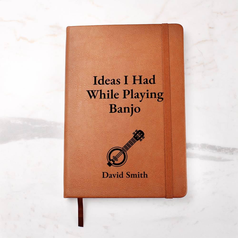 Banjo Player Gift Personalized Journal - Banjoist Gift, Student Gift, Teacher Gift, Tutor Gift, Thank You Gift, Unique Banjo Gift Ideas