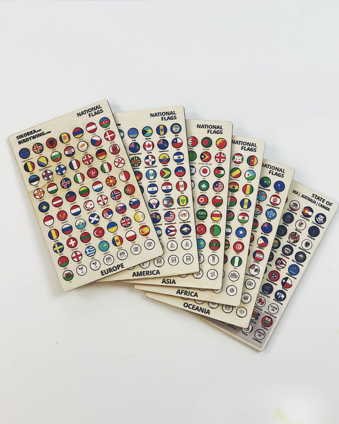 Flags of Countries and States, World Map Markers 420pcs - Etsy