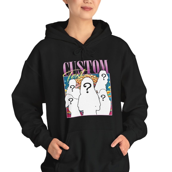 PERSONALIZA TU propia idea pirata aquí sudadera con capucha, sudadera Customa Bootleg, inserta tu diseño, personalizado, personaliza la camisa, cambia tu diseño