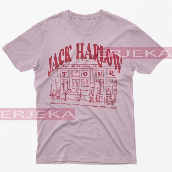 Chemise JACK HARLOW crème de la crème, chemise Jack Harlow première classe, chemise Jack Harlow rappeur hip hop ft. Doobie Style des années 90, cadeau Jack Harlow