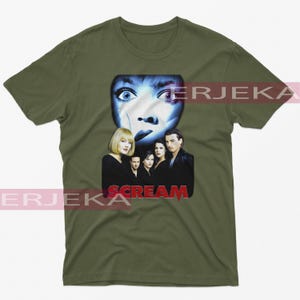 Chemise SCREAM Drew Barrymore, Regardons la chemise de film d'horreur, T-shirts d'horreur effrayante, T-shirt fan hommage Kill3r Sidney, cadeau Stu Matcher Scream image 5