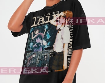 SERIAL Experiments LAIN Shirt, Cyberpunk Lain Iwakura Tshirt, Anime 90s, Lain Vintage Shirt, Lain Brutalism Tshirt, Lain God Tee, Lain Retro