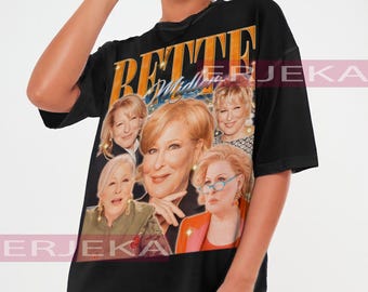 BETTE MIDLER Retro T-shirt - Bette Midler Bootleg Tees, Bette Midler Long Sleeve Shirt, Bette Midler Homage Shirt, Bette Midler Kids Tee