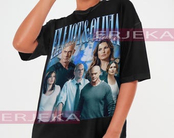 Retro Comfort Elliot Stabler And Olivia Benson Shirt, Elliot And Olivia Tshirt, Law And Order SVU Tee, 90s Graphic Tee, 90s Movie Tshirt