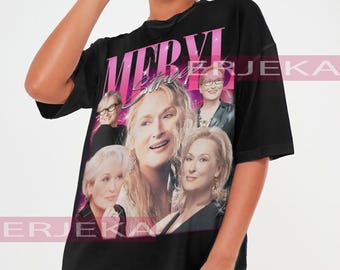 MERYL STREEP Vintage Shirt, Meryl Streep Homage Tshirt, Meryl Streep Fan Tees, Meryl Streep Retro 90s Sweater, Meryl Streep Merch Gift