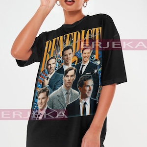 Camisa retro de Benedict Cumberbatch, camisetas de imitación de Benedict Cumberbatch, suéter extraño de los 90 de Benedict Cumberbatch, regalo de Enigma Merch