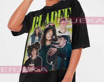 Maglietta RETRO BLADEE, Maglietta vintage Bladee / Maglietta omaggio a Benjamin Reichwald / Magliette fan Bladee / Maglione rapper svedese / Regalo Bladee Merch