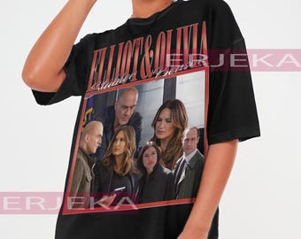 Law and Order Shirt | Elliot Stabler and Olivia Benson Vintage 90s Tee | Law and Order Fan Tee retro aesthetic T Shirt