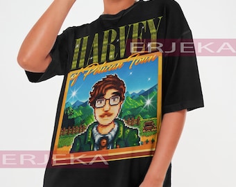 Camiseta de STARDW VALLEY HARVEY, camiseta de Food Spirit Stardw Vally / camiseta de personaje de Stardw Vally Harvey, camiseta de videojuego de rol Farming Harvst Moon