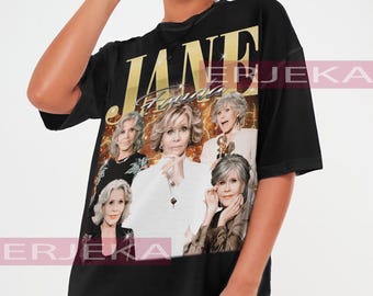 ANE FONDA Vintage Shirt, Jane Fonda Homage Tshirt, Jane Fonda Fan Tees, Jane Fonda Retro 90s Sweater, Jane Fonda Throwback