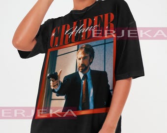 Maglietta retrò di HANS GRUBER - Maglietta di Hans Gruber, Maglietta a maniche lunghe di Hans Gruber, Maglietta per ragazzi di Hans Gruber, Maglietta per bambini, Regalo per i fan di Alan Rickman