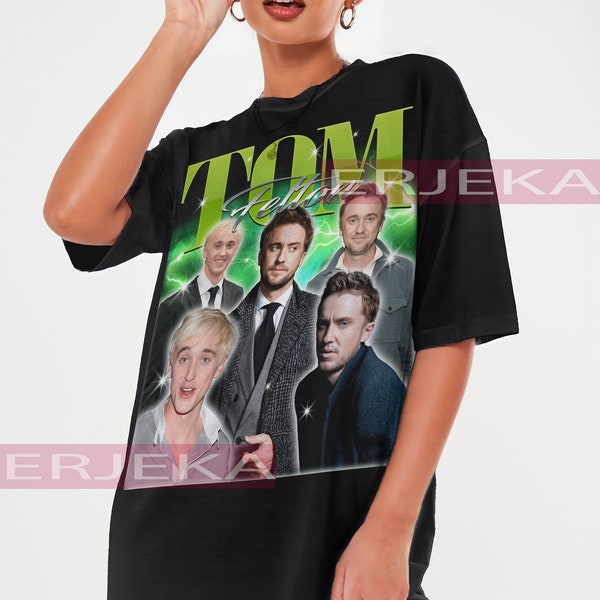 TOM FELTON Retro T-shirt - Tom Felton Bootleg Tee, Tom Felton Long Sleeve Shirt, Tom Felton Homage Shirt, Tom Felton Kids Tee