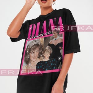 Camiseta vintage de la Princesa Diana - Camisetas pirata de la Princesa Diana, regalos para fans de Lady Diana, camiseta retro de la Princesa Diana, camiseta infantil de la Princesa Diana