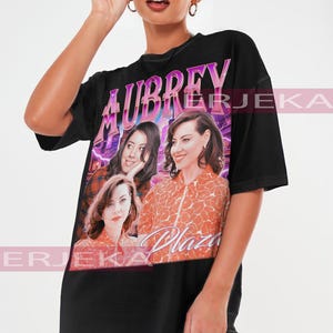 AUBREY PLAZA Vintage T-shirt - Aubrey Plaza Homage Shirt, Aubrey Plaza Retro Tees, Bisexual Pride, Parks and Recreatiion April Ludggate