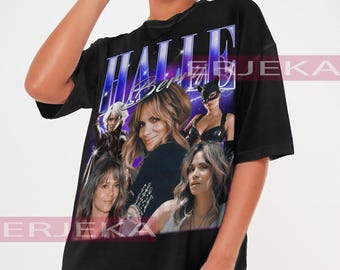 Maglietta vintage di Halle Berry, maglietta omaggio a Halle Berry, regalo di Halle Berry, magliette dei fan di Halle Berry, maglione retrò anni '90 di Halle Berry