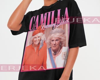 CAMILLA ROSEMARY SHAND Retro T-shirt - Camilla Rosemary Tee, Camilla Rosemary Shand Long Sleeve Shirt, Camilla Fans Tee, Camilla Kids Tee