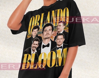 ORLANDO BLOOM Retro T-shirt - Orlando Bloom Tees, Orlando Bloom Long Sleeve Shirt, Orlando Bloom Vintage Shirt, Orlando Bloom Fans Gifts