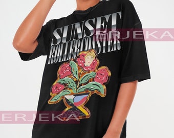 SUNSET ROLLERCOASTER Tshirt, Mein Jinji Ästhetik Lofi Song Shirt, Japanischer Indie-Rock, Alternative/Indie Shirt, Rex Orange County, Junge Pablo