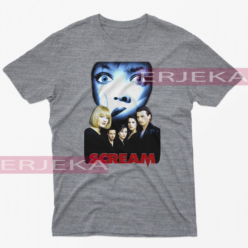 Chemise SCREAM Drew Barrymore, Regardons la chemise de film d'horreur, T-shirts d'horreur effrayante, T-shirt fan hommage Kill3r Sidney, cadeau Stu Matcher Scream image 6