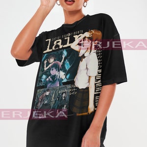 T-Shirt Serial Experiments Lain Japanischer Anime Manga Meme Top