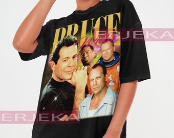 BRUCE WILLIS T-shirt - Bruce Willis Fans Shirt, Bruce Willis Vintage Tees, Bruce Willis Retro Shirt, Bruce Long Sleeve, Bruce Willis Bootleg