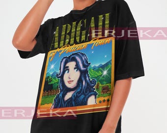 STARDW VALLEY Personaggio ABIGAIL Tshirt, Maglietta Food Spirit Stardw Vally, Maglietta Personaggio Stardw Vally, Maglietta Videogioco Farming Harvst Moon Rpg