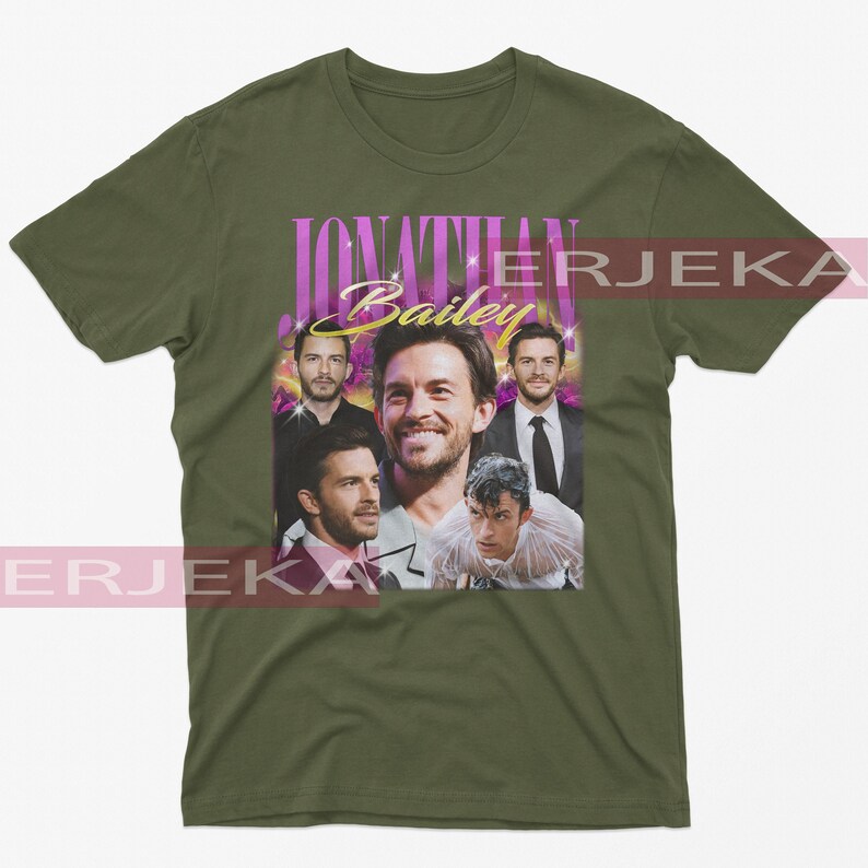 JONATHAN BAILEY Vintage Shirt, Jonathan Bailey Homage Tshirt, Jonathan Bailey Fan Tees, Jonathan Bailey Retro 90s Sweater, Jonathan Bailey image 6