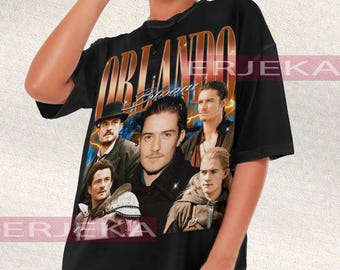 ORLANDO BLOOM Retro T-shirt - Orlando Bloom Tees, Orlando Bloom Long Sleeve Shirt, Orlando Bloom Vintage Shirt, Orlando Bloom Fans Gifts