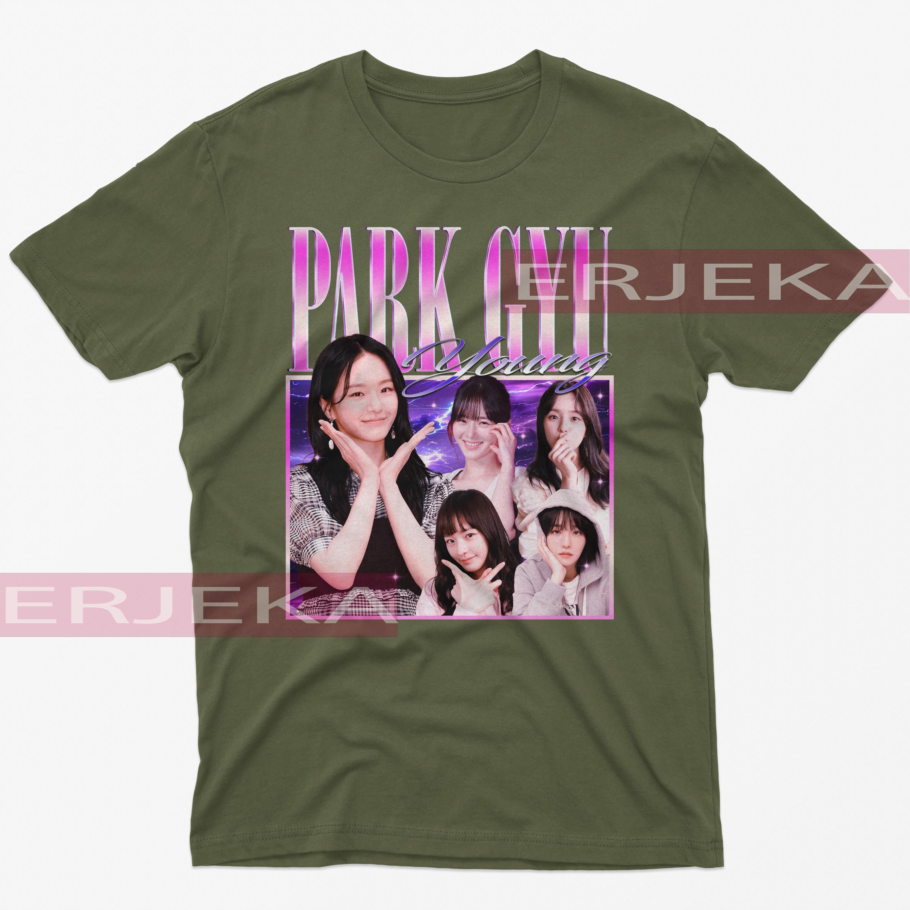 Tシャツ・カットソー SATUR [Park Gyu-young PICK] (W) Classic Logo Short Sleeve T- PARK GYU-YOUNG Shirt - Park Gyu-young Vintage Shirt, Park