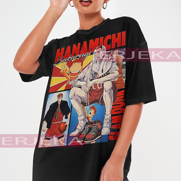 Tshirt, Sport 90s Anime Lovers, Basketball Anime Tshirt, hanamichi sakuragi, Graphic Anime Unisex Shirt