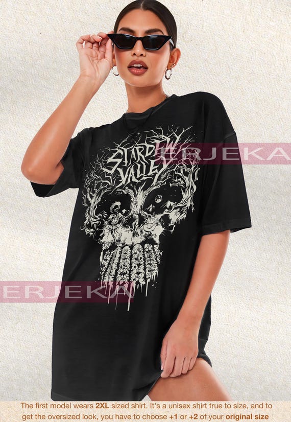 Skull Stardw Valley Shirt, Stardew Valley Skeleton Shirt, Vintage Looking Pierre's General Tees, Retro Vintage PIxel 8-Bit Game, Farming Rpg