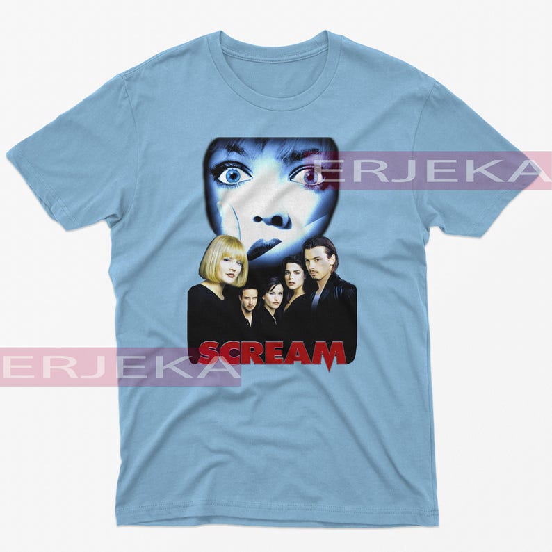 Chemise SCREAM Drew Barrymore, Regardons la chemise de film d'horreur, T-shirts d'horreur effrayante, T-shirt fan hommage Kill3r Sidney, cadeau Stu Matcher Scream image 3