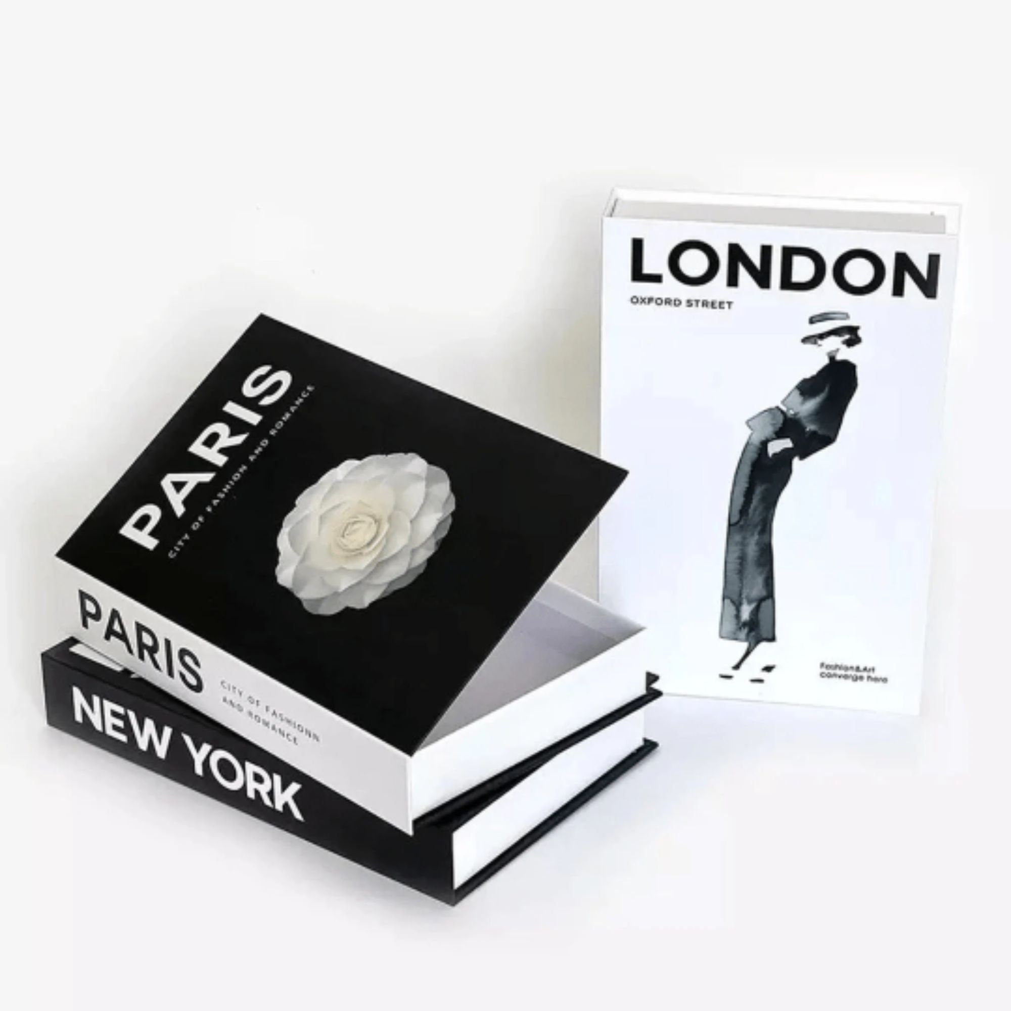 Decorative Book Covers / Luxury Designer Fake Book / Black Books